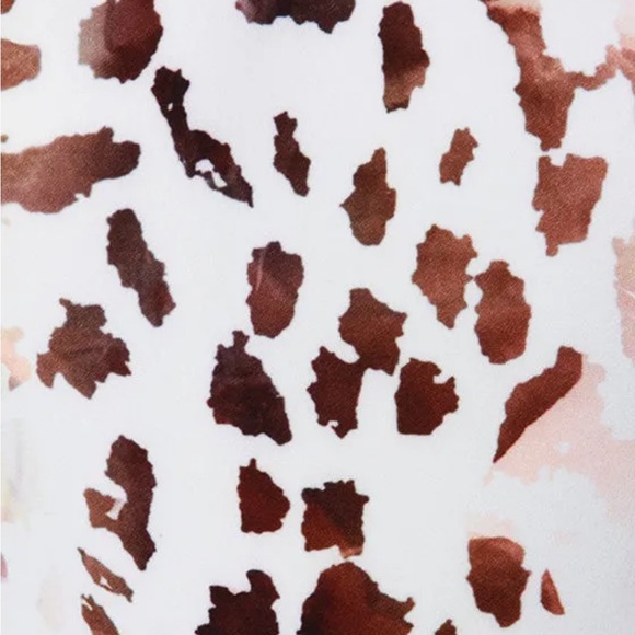 Keepsake Such Great Heights Brown and Ivory Print Dress - Picture 5 of 16